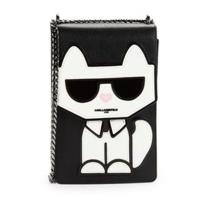 Karl Lagerfeld Paris leather crossbody